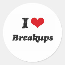 I Love BREAKUPS Sticker