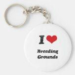 I Love BREEDING GROUNDS Key Chain