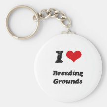 I Love BREEDING GROUNDS Key Chain