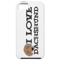 I Love Dachshund iPhone 5 Cover