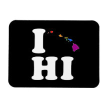 I LOVE GAY HAWAII -- WHITE -.png Vinyl Magnets