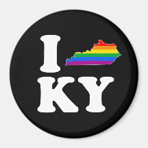 I LOVE GAY KENTUCKY - WHITE -.png Magnets