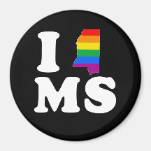 I LOVE GAY MISSISSIPPI -- WHITE -.png Magnet