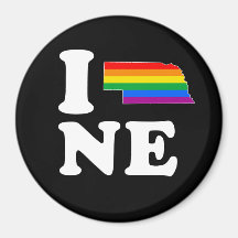 I LOVE GAY NEBRASKA - WHITE -.png Refrigerator Magnets
