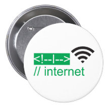 I LOVE INTERNET button