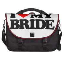 I LOVE MY BRIDE LAPTOP COMPUTER BAG