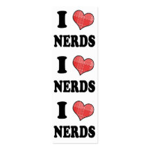 I Nerd-Lesezeichen der Liebe-(kariertes Herz) Visitenkarten