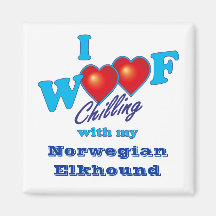 I Schuss-Norweger Elkhound Magnete