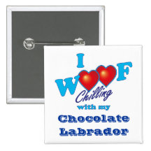 I Schuss-Schokolade Labrador Buttons
