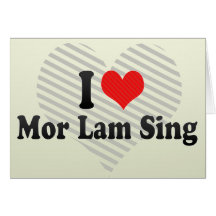 I singen Liebe-MOR-Flucht Grußkarten