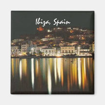 Ibiza Spanien Nachtzeit-Kühlschrankmagnet-Andenken