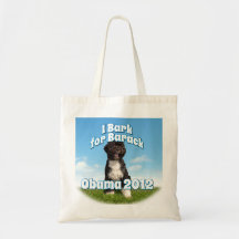 Ich belle für Barack, BO der erste Hund Obama Einkaufstasche