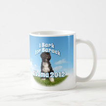 Ich belle für Barack, BO der erste Hund Obama Teetasse