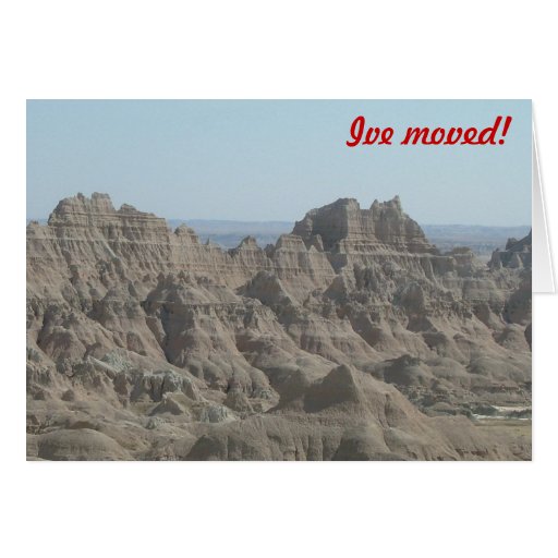 Ich bin - auf South Dakota umgezogen Grußkarten