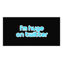Ich bin auf Twitter enorm Photo Grußkarte