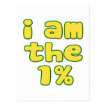 Ich bin das 1% postkarten