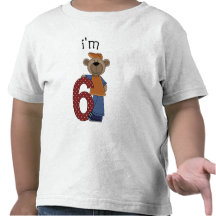 Ich bin der 6 Geburtstags-Bär Tshirt