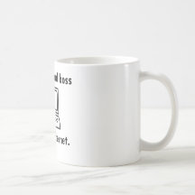 Ich bin der abschließende Chef des Internets Kaffee Tassen