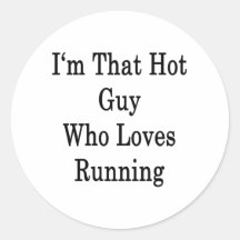 Ich bin dieser heiße Typ, der Liebe-Laufen Sticker