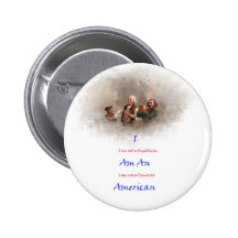 Ich bin ein Amerikaner Anstecknadelbuttons