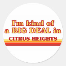 Ich bin ein bisschen eine GROSSE SACHE in den Zitr Runde Sticker