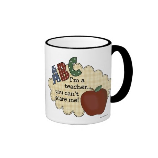 Ich bin ein Lehrer,…, das Sie mich nicht erschreck Kaffeetassen