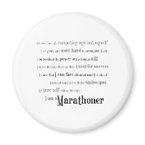 Ich bin ein Marathoner magnete