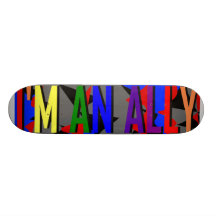 Ich bin ein Verbündet-Skateboard Personalisierte Skateboarddecks