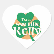 Ich bin eine kleine kleine Kelly Herz Aufkleber