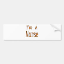 Ich bin eine Krankenschwester Auto Sticker