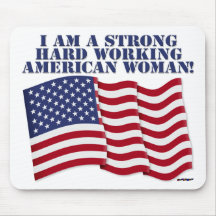 ICH BIN EINE STARKE HARTE ARBEITENDE AMERIKANISCHE MOUSEPADS