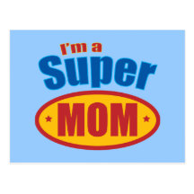 Ich bin eine Supermamma Postkarte