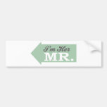 Ich bin ihr Herr (grüner Pfeil) Autosticker