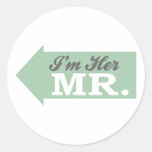 Ich bin ihr Herr (grüner Pfeil) Stickers