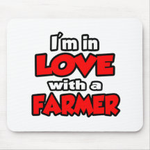 Ich bin in der Liebe mit einem Bauern Mousepads