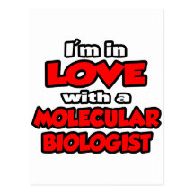 Ich bin in der Liebe mit einem molekularen Biologe Postkarten