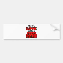 Ich bin in der Liebe mit einem Nieren-Krebs-Kämpfe Autosticker
