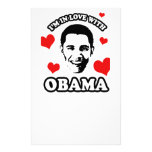 Ich bin in der Liebe mit Obama Personalisierte Druckpapiere