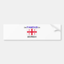 Ich bin in GEORGIA berühmt Autosticker