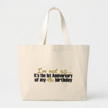 Ich bin nicht 50 tasche