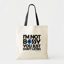 Ich bin nicht Bossy - Sie hören nicht Einkaufstasche