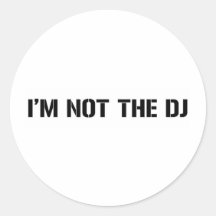 Ich bin nicht das DJ Runder Sticker