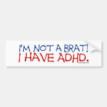 Ich bin nicht ein Gör! Ich habe ADHD Autoaufkleber