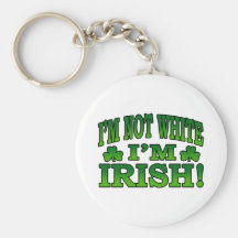 Ich bin nicht ich bin Iren Keychain weiß Schlüsselband