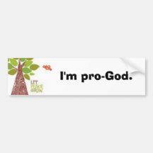 Ich bin pro-God. Auto Aufkleber