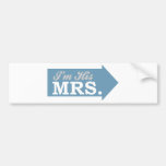 Ich bin seine Frau (blauer Pfeil) Auto Sticker