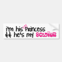 Ich bin seine Prinzessin Autosticker