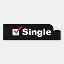 Ich bin Single und verfügbares Auto Aufkleber
