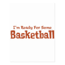 Ich bin zu einigen Basketball-Geschenken bereit Postkarte