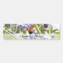 Ich bremse für Blumen Auto Sticker